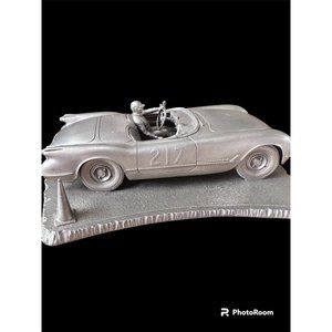 Raymond Meyers Weekend Sprint 1953 Corvette Pewter Sculpture  Vintage